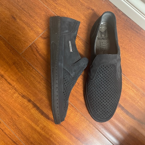 MEPHISTO DAMIEN Perforated Suede loafers slip on main image 4